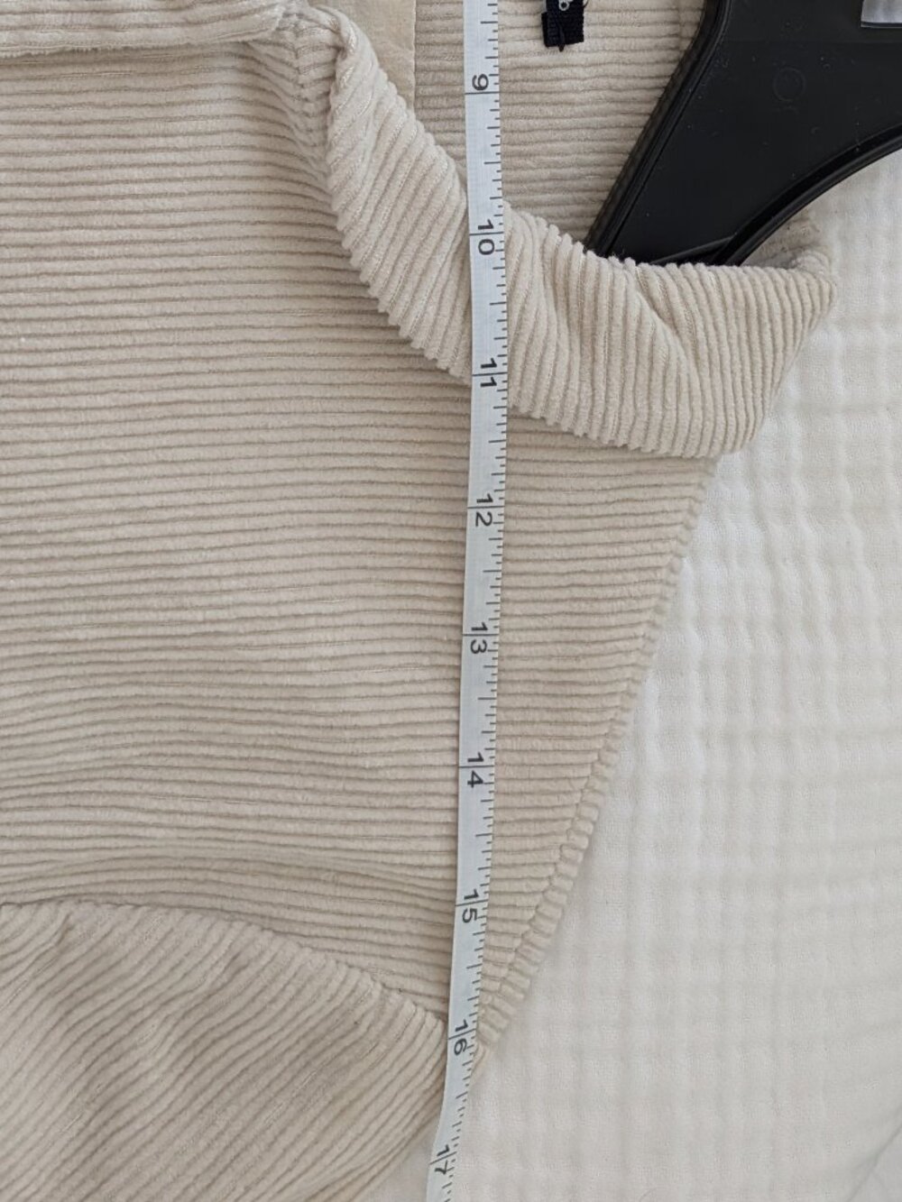Apuntob Round Collar Cotton Corduroy Jacket in Milk (Lait), Size Small - Picture 9 of 9